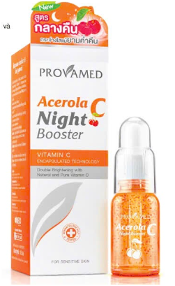 Provamed Acerola C Night Booster Serum Sáng Da Vitamin C